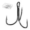Triple Hook Fishing Lure Replacement Fishing Hook High Carbon Steel Hook 3 Needle Fishing Hook Set of 50 for Lure