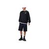 Li Ning China  Series Solid Color Text Embroidery Loose Round Neck Pullover Long Sleeve Sweatshirt Unisex Sweatshirt Black AWDSD83-1