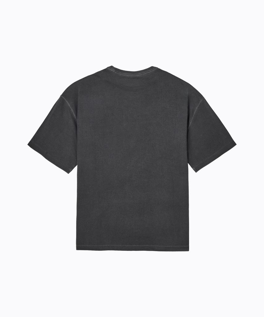 LIMELIGHT APPAREL Athlete Big Logo Cooling Oversized T-Shirt (Charcoal/White)