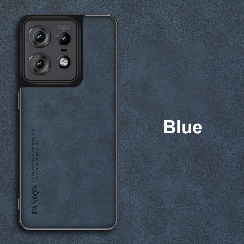 For Motorola Edge 50 Pro Case Luxury PU Leather Phone Case For Motorola Moto Edge50 Pro 5G Back Cover Matte Silicone Protection