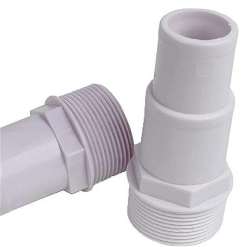 652F Pack Of 2 Swimming Pool Filter Pipe Connectors 32/38MM Adapter Strong Plastic Fittings for Efficient Water Filtrations