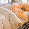 Winter Milk Fleece Bed Four-piece Set Thickened Coral Fleece Bed Sheet Quilt Cover Three-piece Bedding
