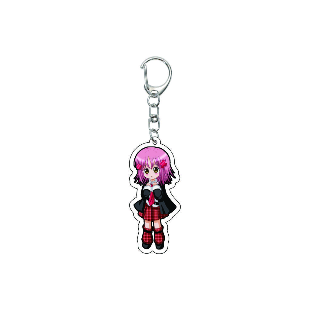 55MM Anime Shugo Chara Keychain Yume Hinomori Kuroya Kaito Haruto Yashiro Key Chain Acrylic Model Plate Christmas Gifts
