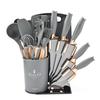 Wutuo 19-Piece Grey Kitchen Utensil & Knife Set