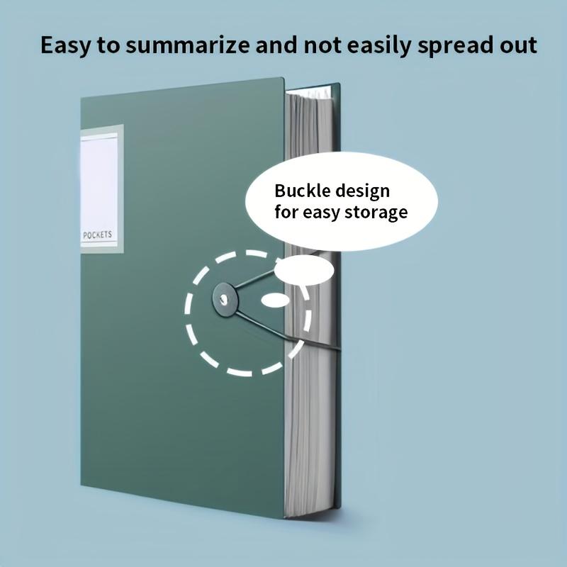 60-Taschen A4 Aktenordner, Geeignet für Dokumente und Papiere im A4-Format, PP-Material, Wasserdicht, Einfach zu lagern und zu organisieren, Ideal für die Aktenaufbewahrung