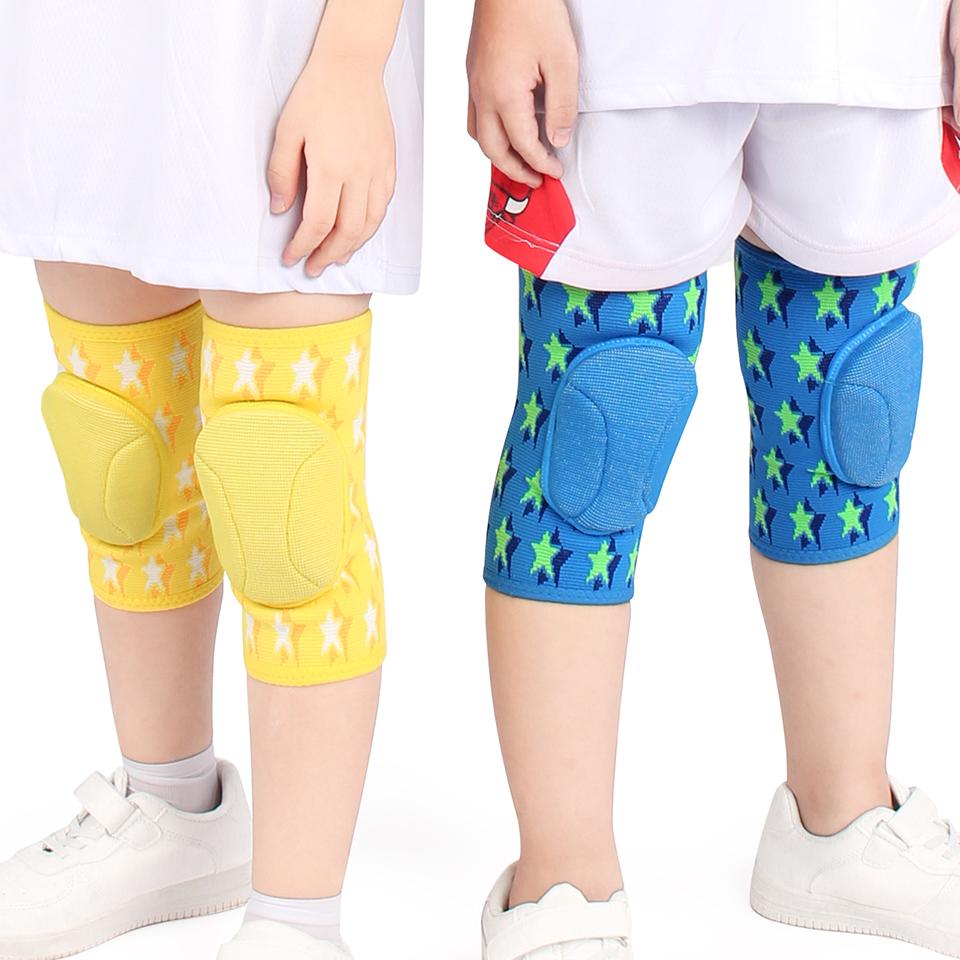 1 SZT Dzieci Chłopiec Dziewczynka Nakolanniki Gruba Gąbka Antykolizyjne Outdoor Taniec Koszykówka Piłka Nożna Kolarstwo Sportowe Bezpieczny Ochraniacz na Kolana