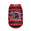 Christmas Pet Clothes Cute Breathable Vest Coat Holiday Deer Santa Claus Print Puppy Costume For Small Medium Dog Cats Yorkshire