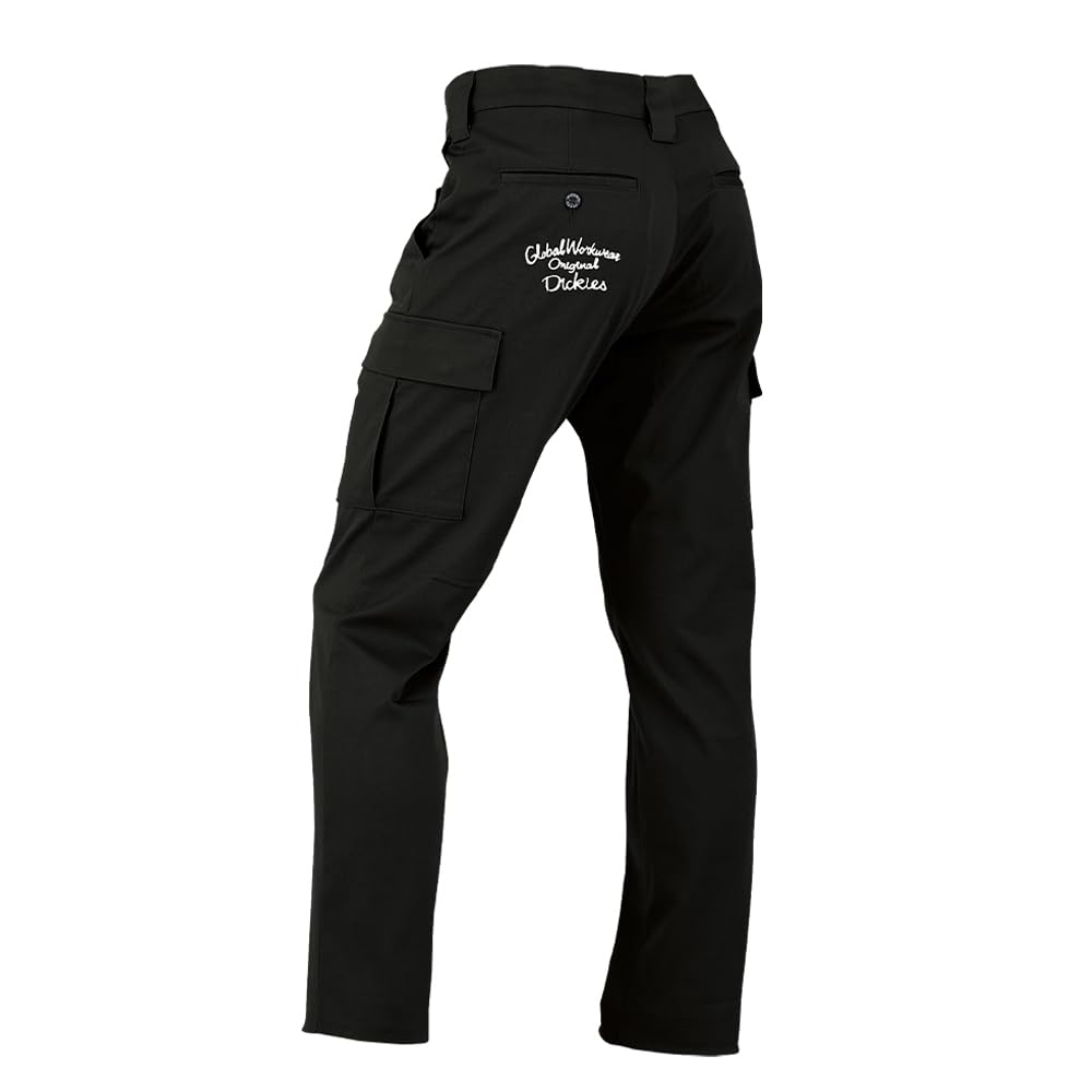 

Workle Dickies Old Style Cargo Pants, Embroidered, Stretch Fabric, Year-Round Casual Workwear, D-2875 (Size 13, Black, XXL)