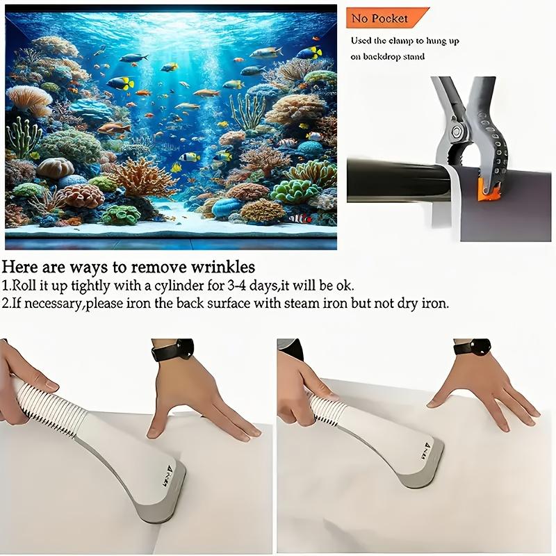 1 Underwater World Photography Background Cloth - Wall Paintings for Living Room Bedroom and Office Decoration