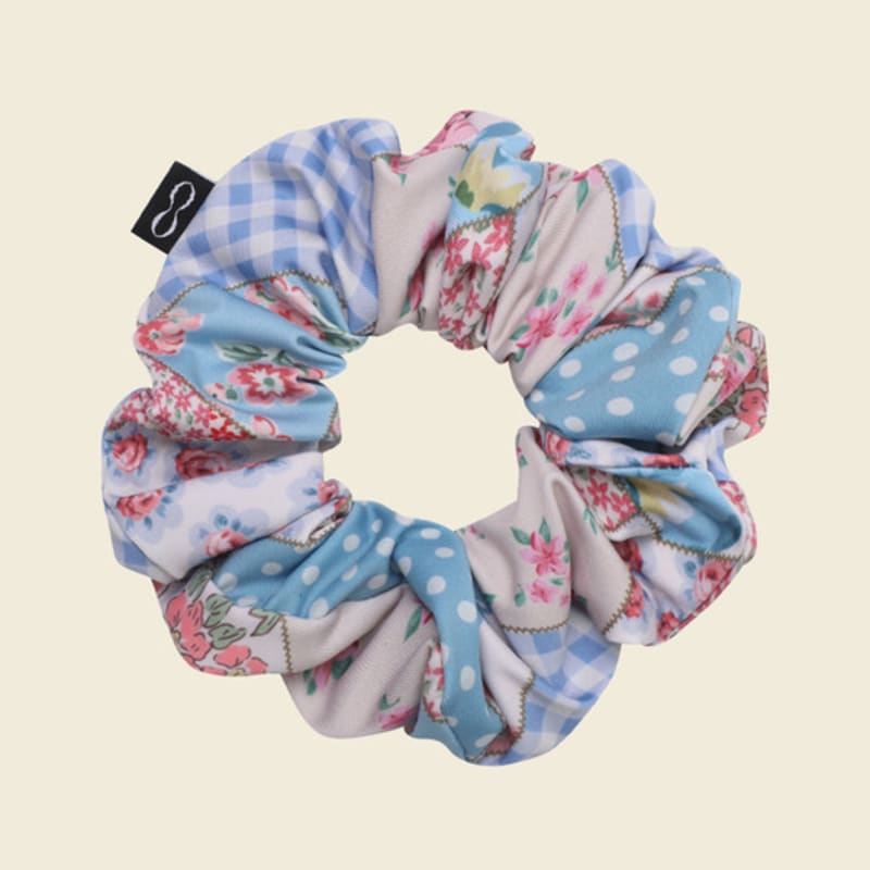 LOOPLOOP [Bohemian Patchwork Sky Blue] Scrunchie