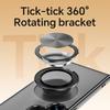 360 Rotating Ring Stand For Magsafe Matte Clear Phone Case For Samsung Galaxy S25 Edge S24 S23 FE Plus A56 A36 A26 A16 A06