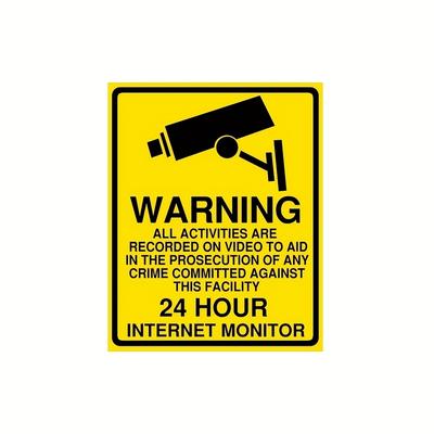 Warning Camera Alarm Car Stickers Auto Bumper Window Windshield Body Wtarproof Decals Safety Sign Decoration Car Accessories