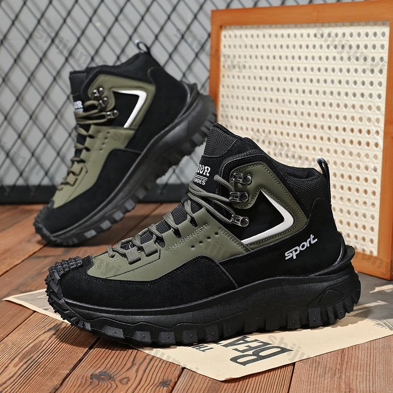 Fashion Large Size Men's Shoes Spring Autumn Fashion Hiking Non Slip Outdoor Sneakers Comfortable Height Increase Luxury Casual Shoes