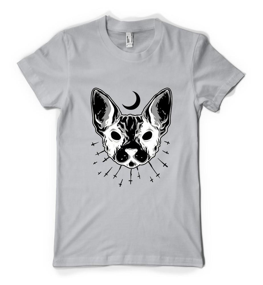 

Personalised Cat Sphynx Dagger Moon Animal Eqypt Unisex Adult And Kids T-Shirt 2XL