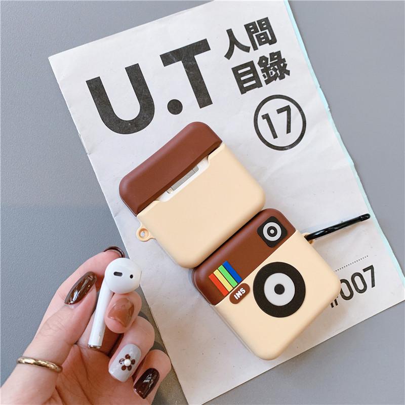 Wireless Bluetooth Earphone Silione Case For Airpods 1/2/3/Pro Protective Cover Camera Insta Earphone Cases For Airpods Pro 2