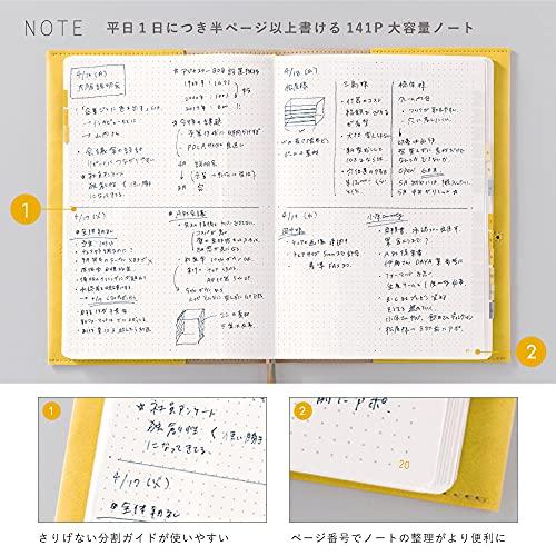 [Starting in January] SUNNY SCHEDULE BOOK weekly 2022 mauve pink