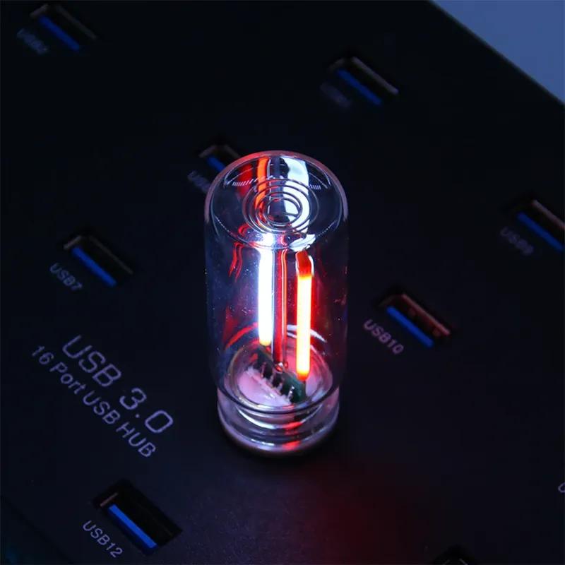 USB Car LED Light Dual Colors Touch Control Atmosphere Lights Bulb Incandescent Lamp LED Filament Bedroom Night Decoration