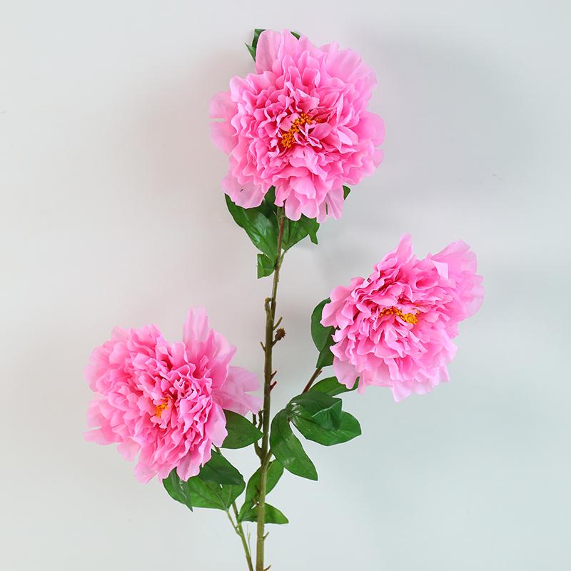 Peony Silk Flower: Large, Single-Head Tabletop/Floor Decoration