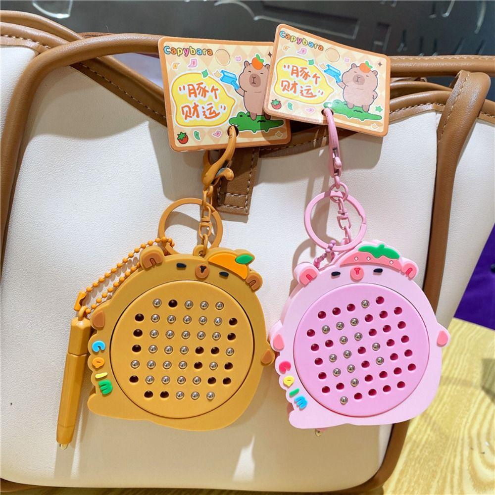 Relaxing Toy Mini Funny Keychain Capybara Drawing Toy Pendant  Toddler Gifts