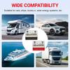 Battery Bus Bar 600A 48V Nickel Plated Copper 4X M10 Studs Heavy Duty Distribution Block For Truck RV Marine Ground Red Black