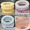 Set of 4 Phone Line Hair Ties, Fresh And Versatile, High Elasticity, Durable, And No Trace Hair Bands.