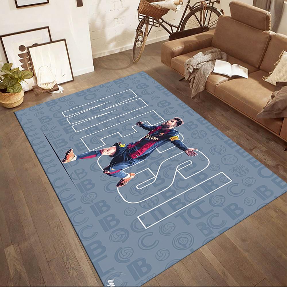 Messi 504 Floor Mat Suitable for Foyer Study Room Game Room Playrooms Antislip Carpet Decorate Offices Gift for Festivals