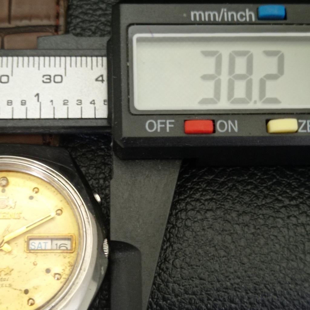 USED JAPAN ORIENT CRYSTAL 46943 AUTOMATIC MENS ORIGINAL DIAL WATCH a432880-2 R113-a432880