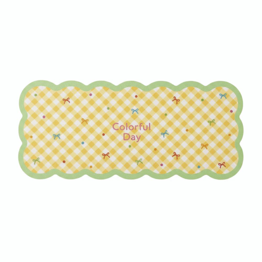 Gingham Mouse Pad Cute Table Blotter Table Cushion Desk Mat  Students