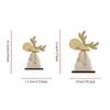 1PC Home creative Christmas wooden elk desktop ornaments window display small gifts Christmas decorations
