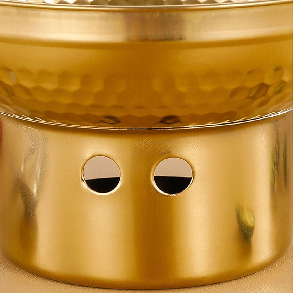 Fast Heating Stainless Steel Hot Pot Thickened Dessert Holder Double Ears Hot Pot  Food Serving
