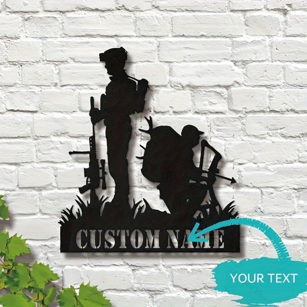 Customizable Soldier Metal Wall Art Patriotic Home Decor