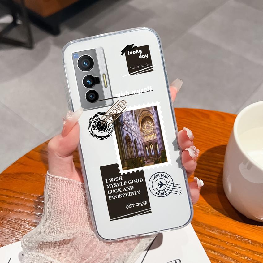 For Vivo X27 X200S X21 X60 X70 X80 Pro Plus Clear Phone Cover Delicious Fruit Pattern Soft Silicone High Quality Scratch Resistant Shell For Vivo Case