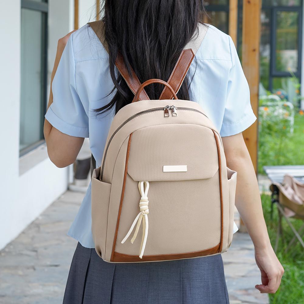 Women's Oxford Backpack Large Capacity Student Schoolbag Lightweight Travel Backpack