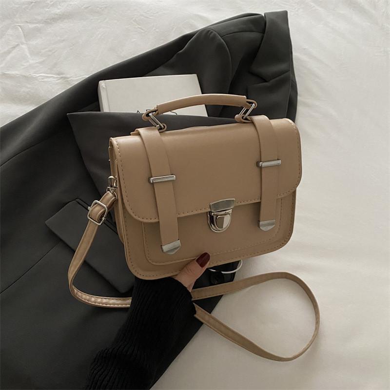 Trendy Korean Vintage Small Square Bag Stylish Minimalist Design For Autumn Fashion
