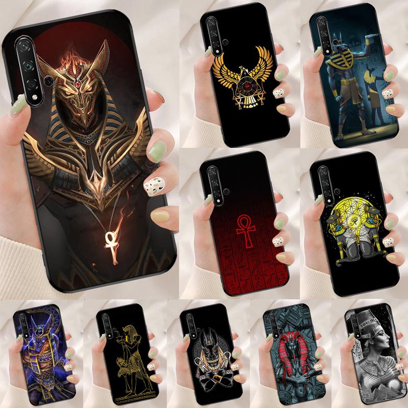 Egypt Nefertiti Anubis Ankh For Huawei Nova 12i 12s 7i 8i 11i 9 10 SE Y90 Y60 Y70 Y72 Y61 Y91 P30 P40 Lite P60 Pro Case