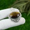 Natural Tiger Eye Gemstone Pendant 925 Sterling Silver Indian Jewelry For Women