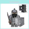 Kt1040 Vintage Zwergen Turin Stamm Eisenfuß Dain Figur Beutelset ABS Kunststoff Konstruktion