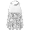 Girls Kids Shiny Ballet Tutu Dress Modern Jazz Latin Dance Outfit Stage Performance Dancewear Costume