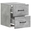 Wall Mounted Nightstand 2 pcs Concrete Grey 34.5 x 33 x 40 cm