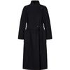JZI ANNACAL Women's Old Money Style Wool Blend Double-Faced Belted Coat