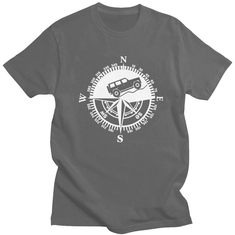 Custom Classic Adventure Offroad Mountain Compass T Shirts Men ShortSleeve Tshirts Streetwear Tee Slim Fit Tshirt Merch