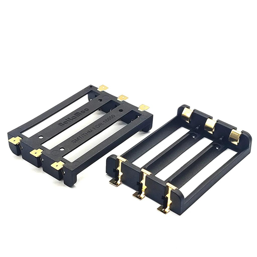 1x2x3x4x18650 Smt Battery Holder 18650 Smd Storage Box Battery Container Power Bank with Bronze Pins Rechargeable SMT DIY