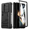 Für Samsung Galaxy Z Fold 5 Hülle, Robuste Schutzhülle mit Kameraobjektivabdeckung, S Pen Halter & Scharnierschutz, Robuste Standhülle