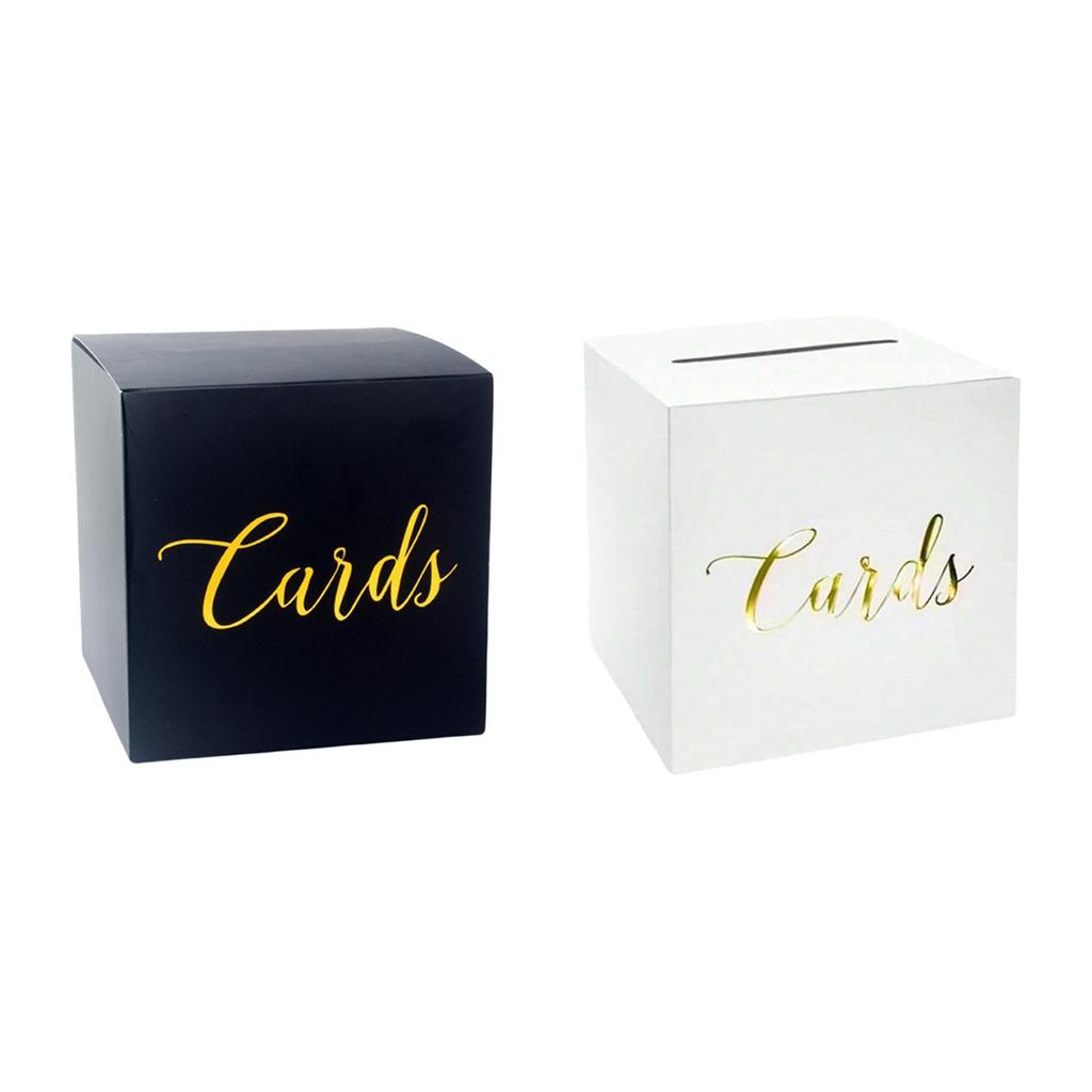 Wedding Card Box Decorative Centerpiece Greeting Card Box Modern Money Box for Baby Shower Event Birthday Engagement Decoration
