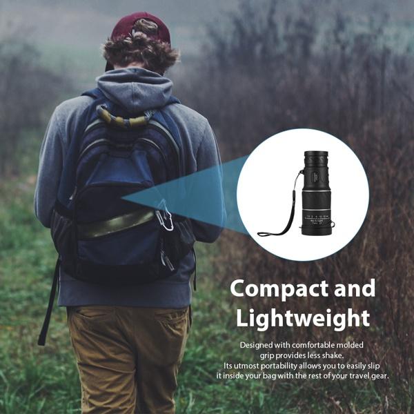 Single Telescope Night Vision High Definition Optical Glass Monocular Telescope Camping Handheld Telescope Spotting Telescope For Hiking Bird Watching