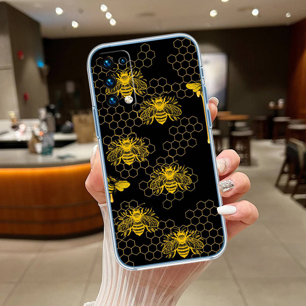 Art Bees Cartoon Phone Case for Motorola G14 G15 G24 G30 G31 G32 G34 G41 G42 G51 G52 G50 G60S G60 G62 G72 G71 G73 G84 G85 G200 E32