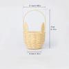 Cartoon Rabbit Ear Storage Basket Multifunctional with Handles Egg Gathering Ornaments Sundries Organizer Easter Festival Gift