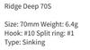 ZipBaits Rigge Deep 70S Sinking Lure 191 (8464)