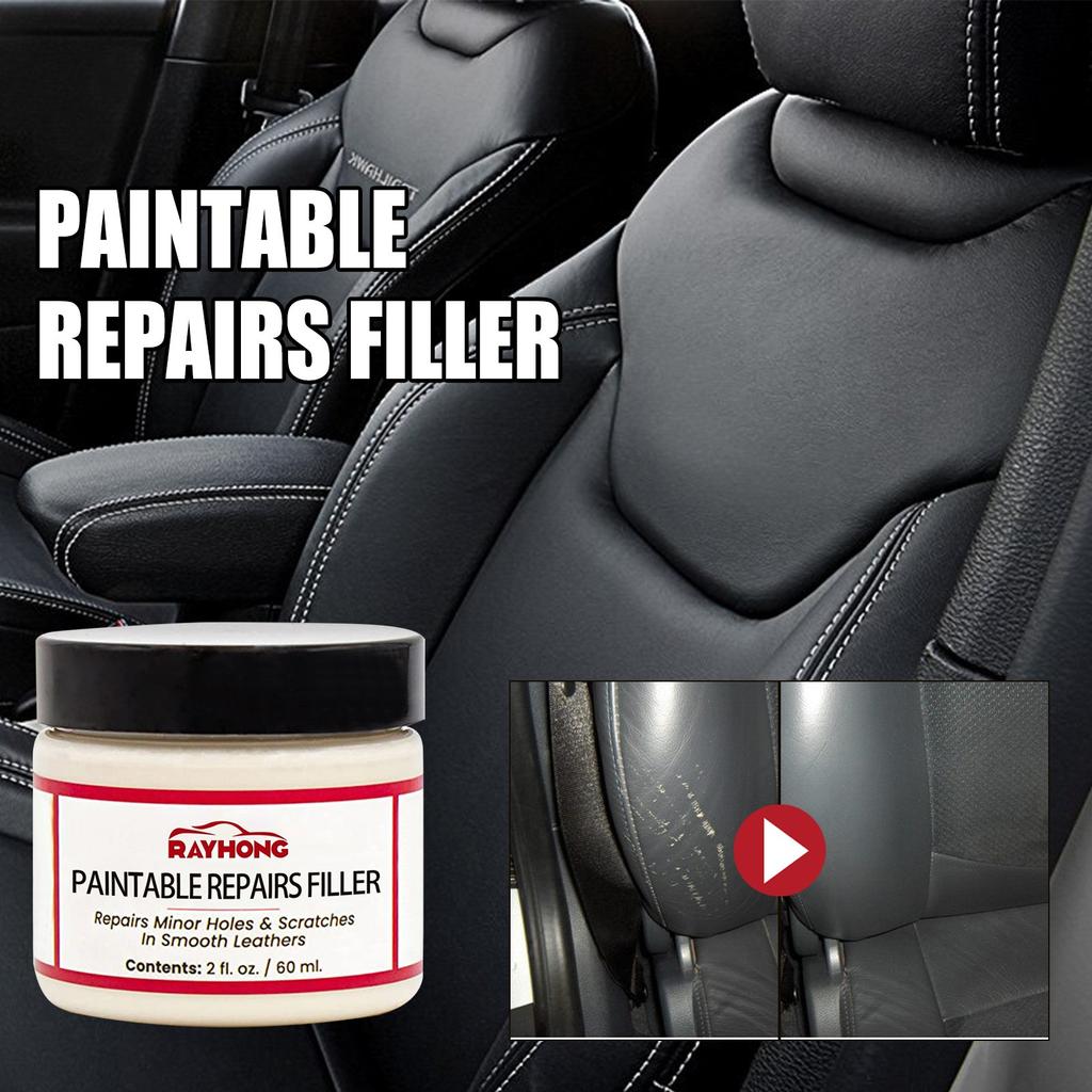 Leather Vinyl Filler Compound  For Leather Restoration Cracks Burns Car Seat Sofa Holes