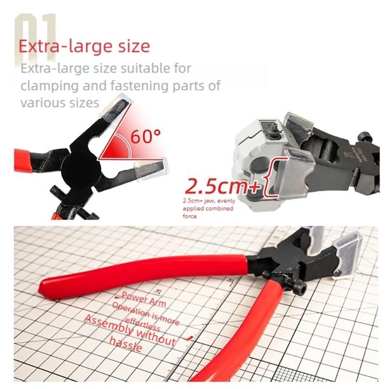 Professional Model Building Pliers With Ergonomic Handle Adjustable Clamping Force Metal Construction For Delicate Parts